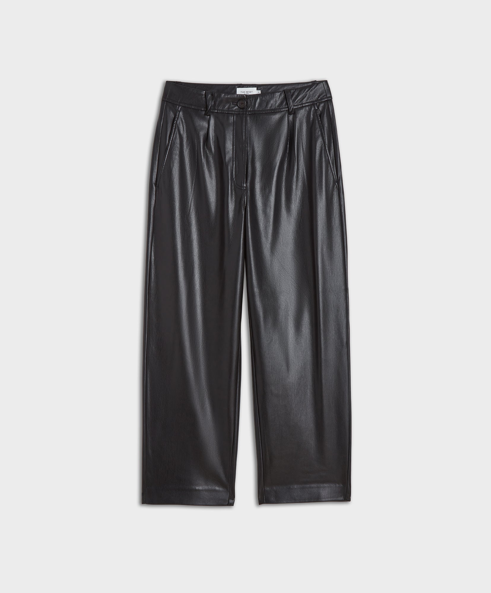 Shop Slouchy Leather Pants: Vegan Leather Women's Trousers – The Reset