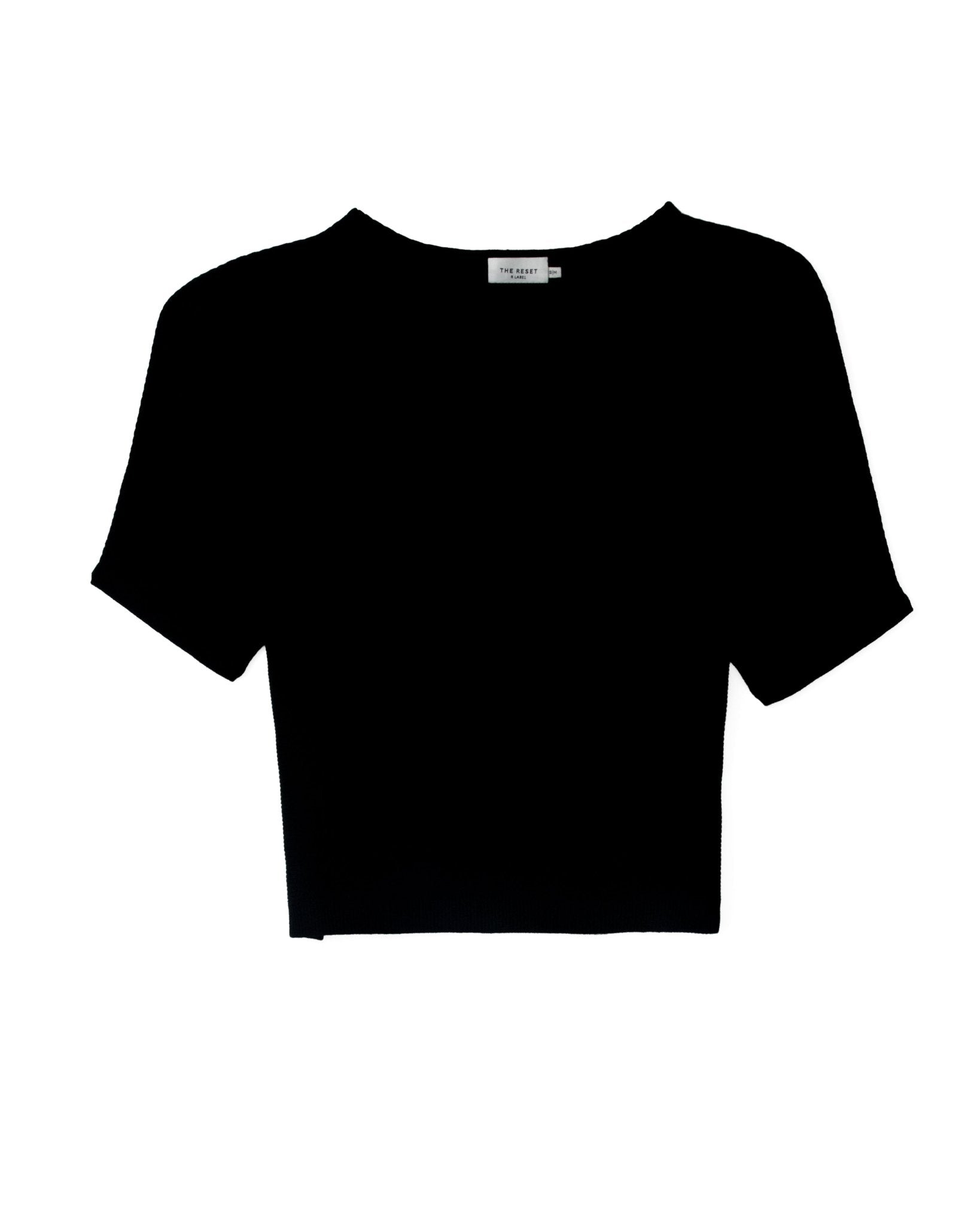 Ribbed Short Sleeve Pullover - The Reset