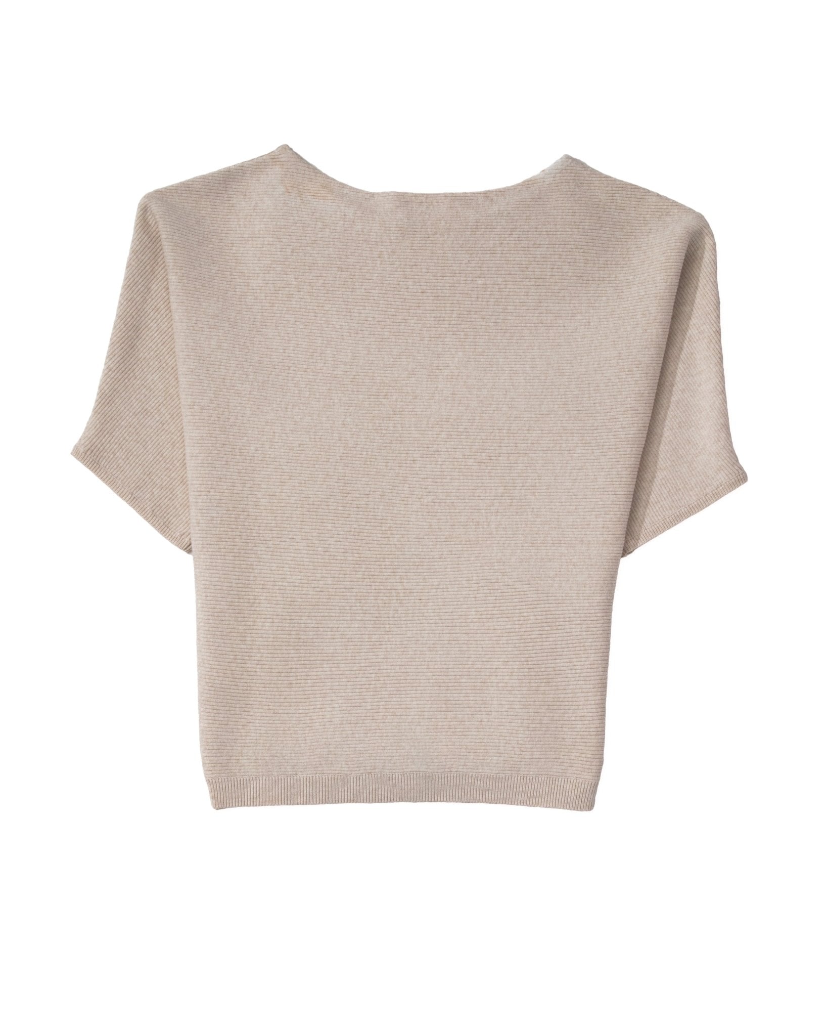 Ribbed Short Sleeve Pullover - The Reset
