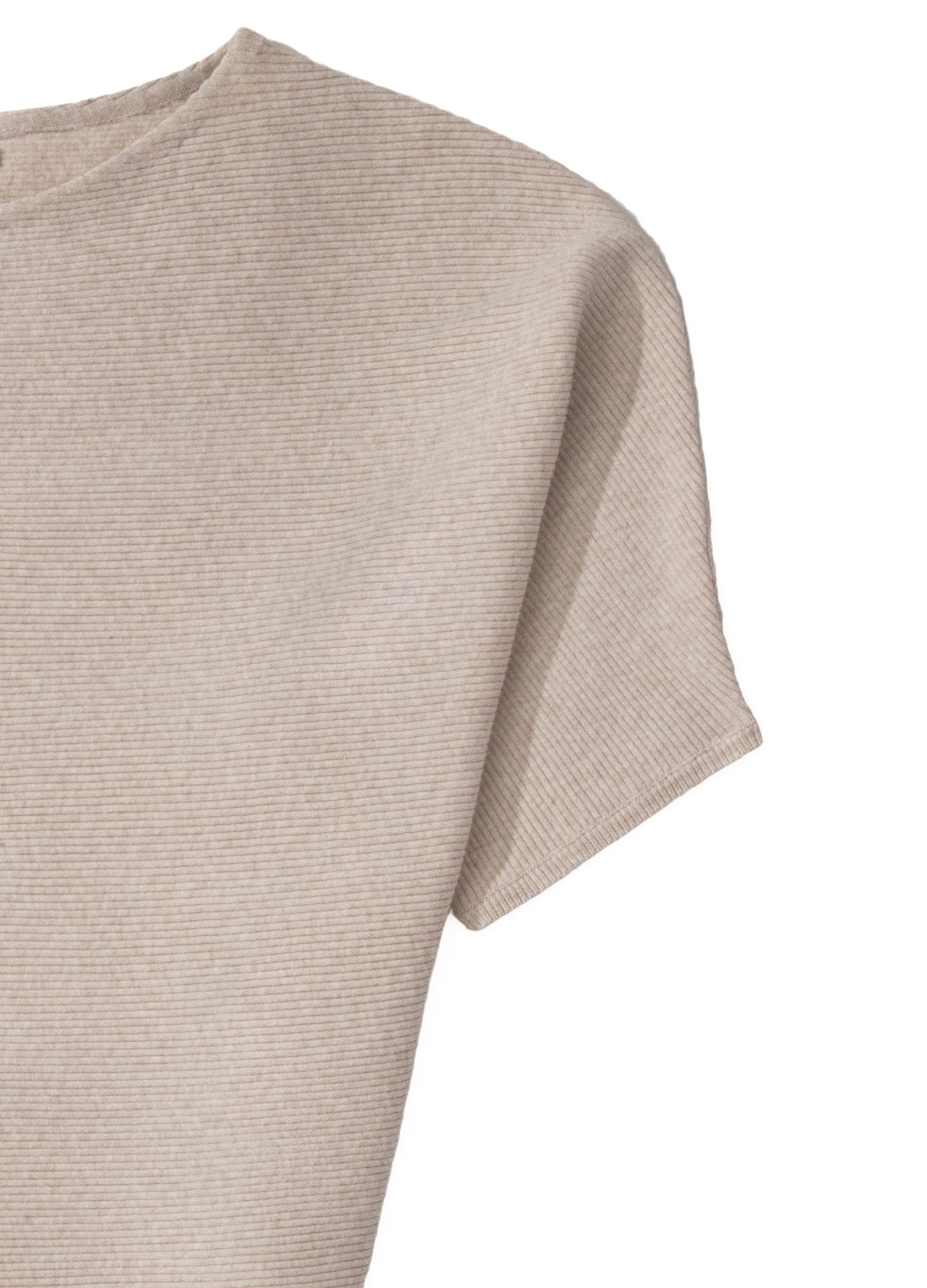 Ribbed Short Sleeve Pullover - The Reset