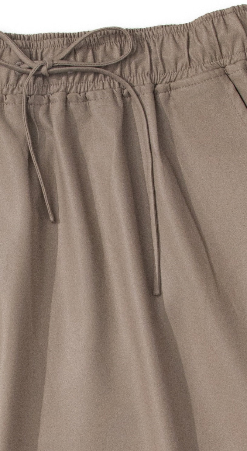 Vegan Leather Aline Skirt - The Reset