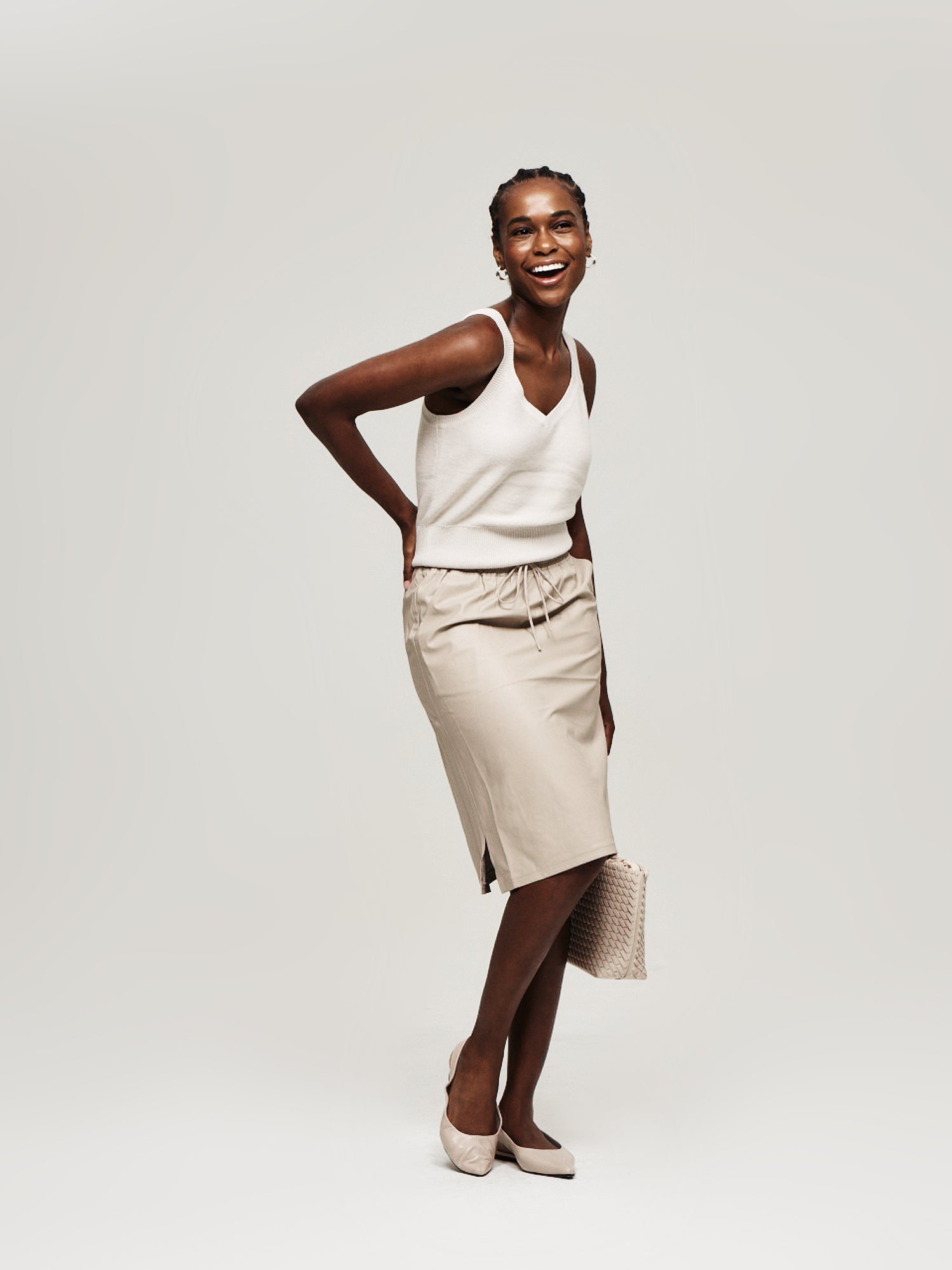 Vegan Leather Aline Skirt - The Reset