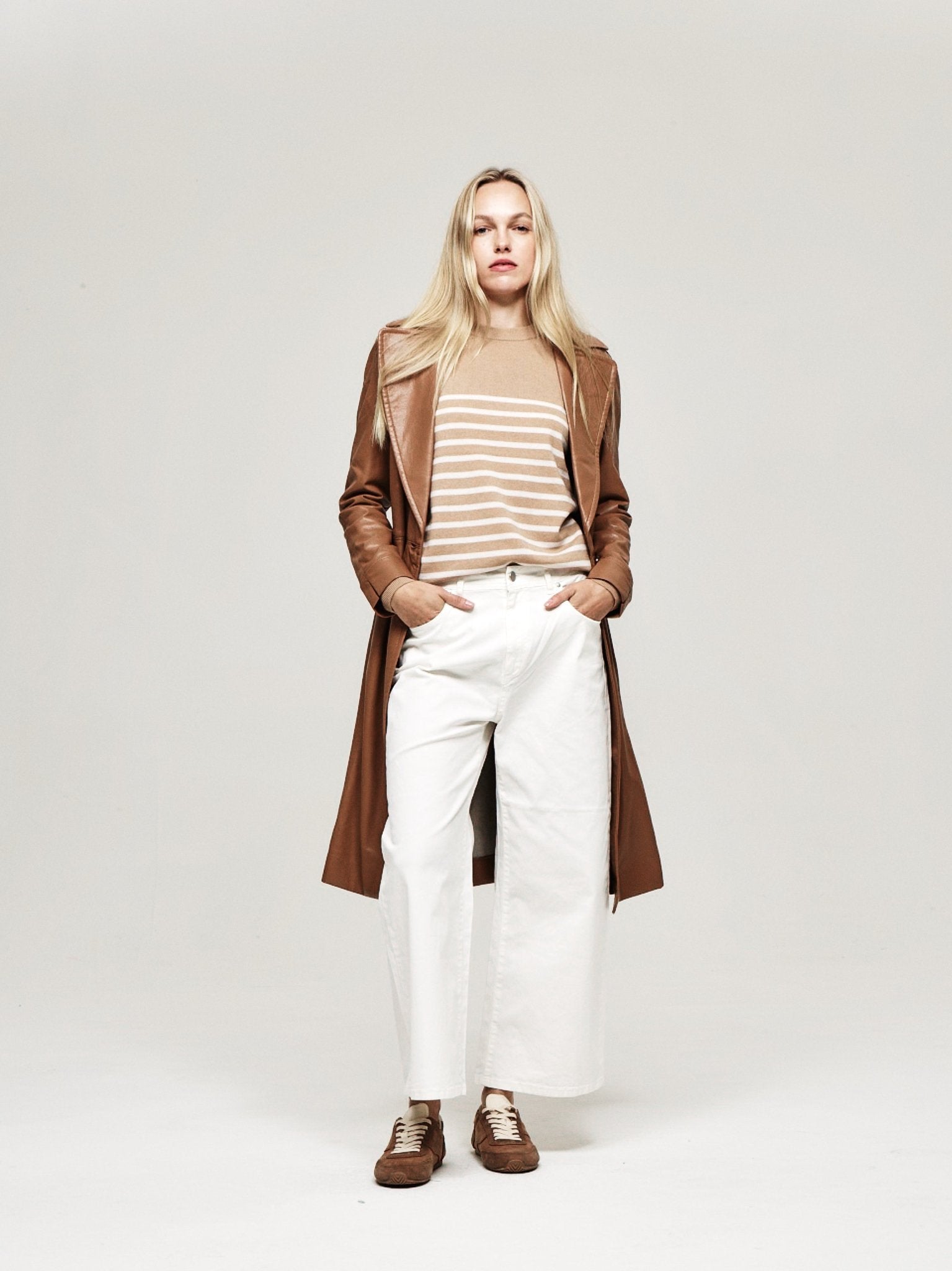 Vegan Leather Trench - The Reset