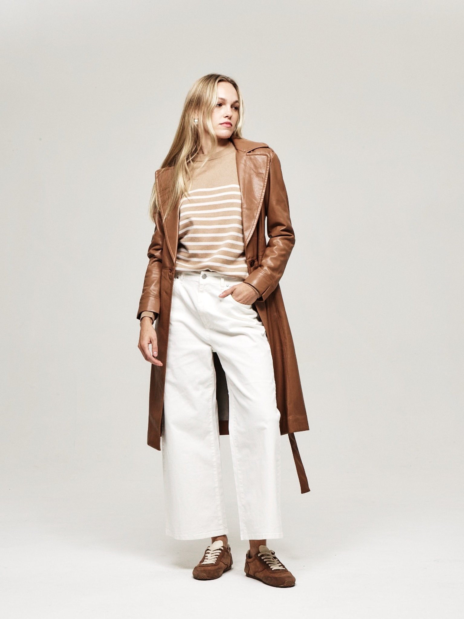 Vegan Leather Trench - The Reset