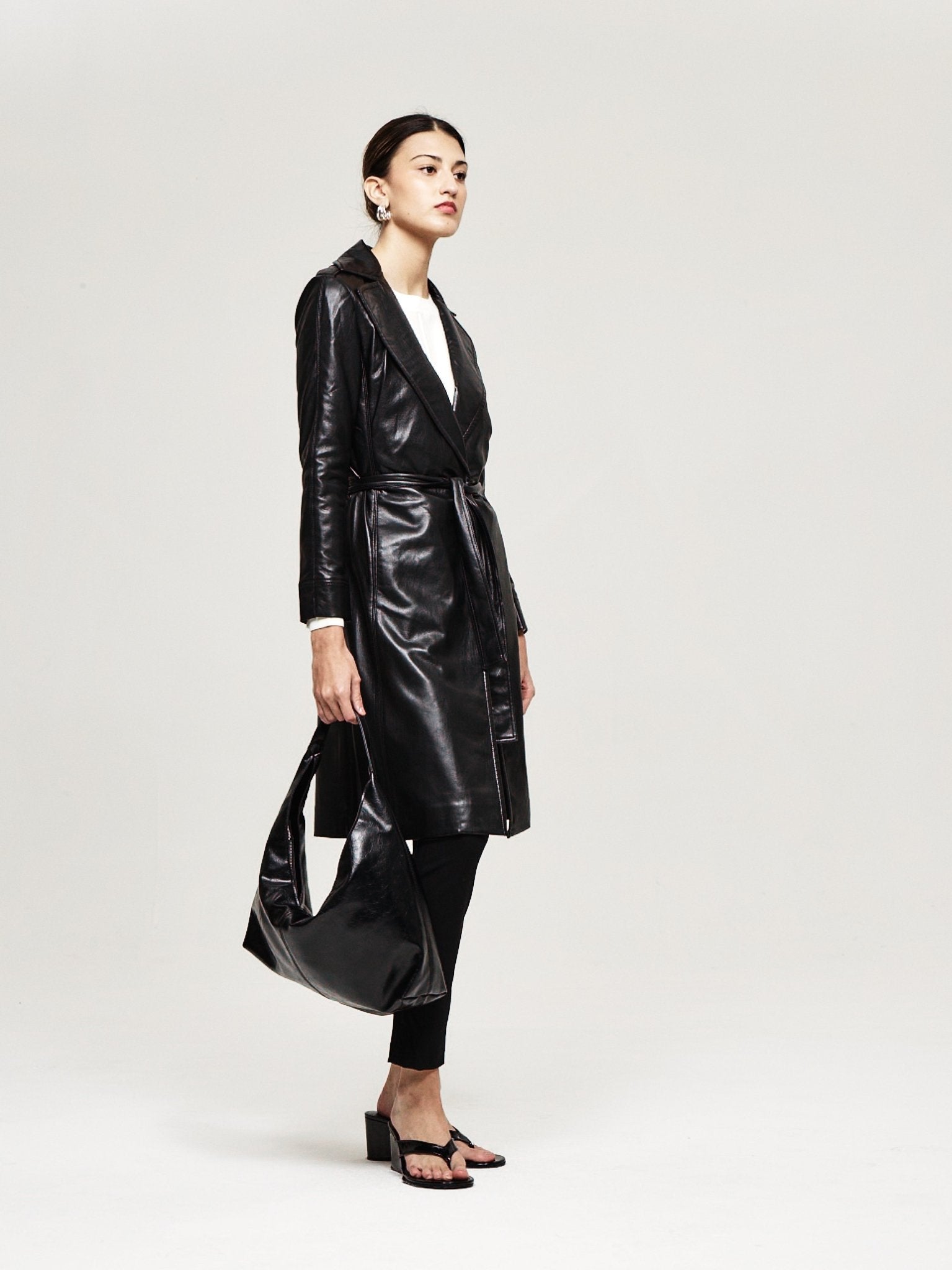 Vegan Leather Trench - The Reset