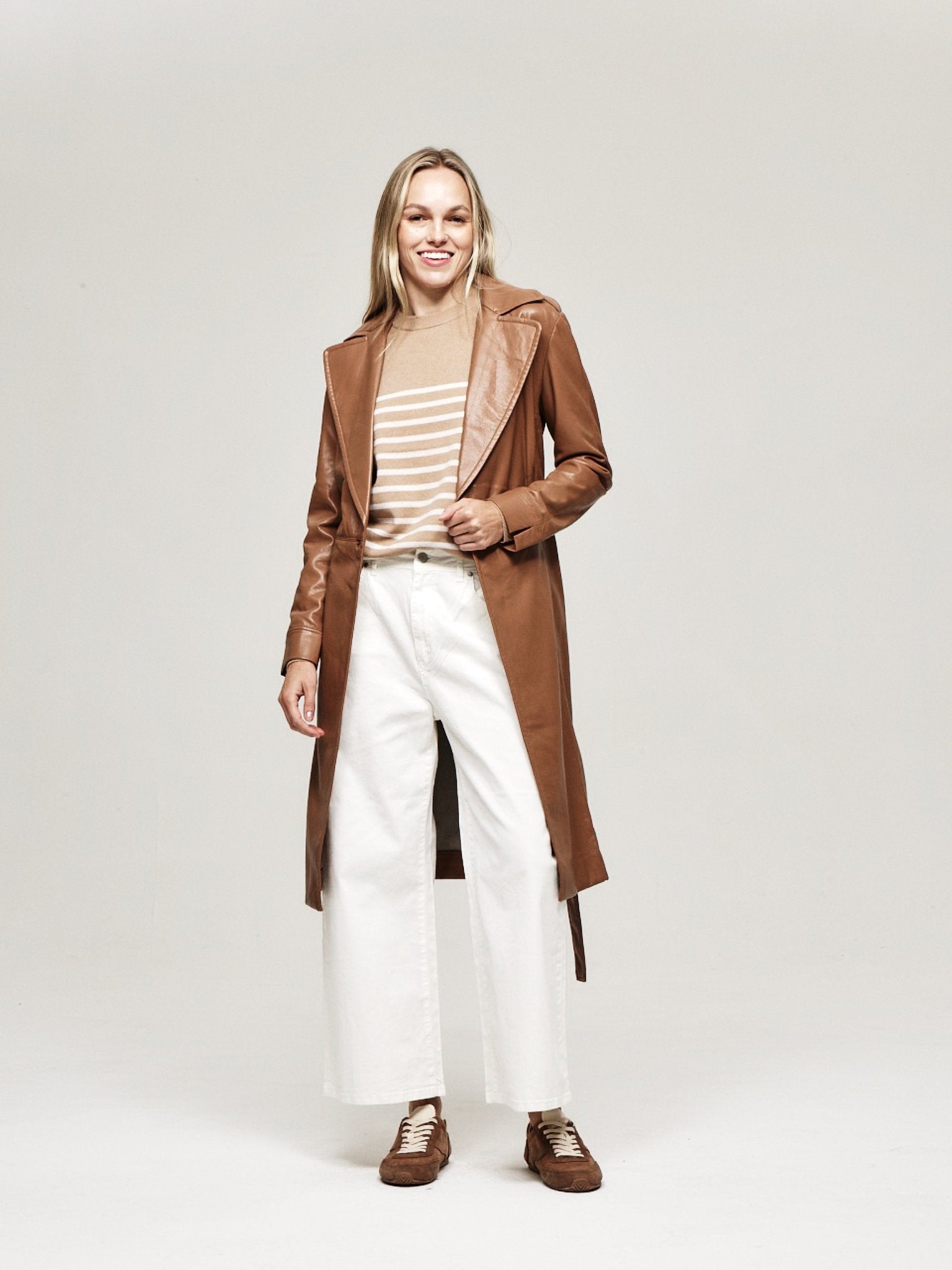 Vegan Leather Trench - The Reset
