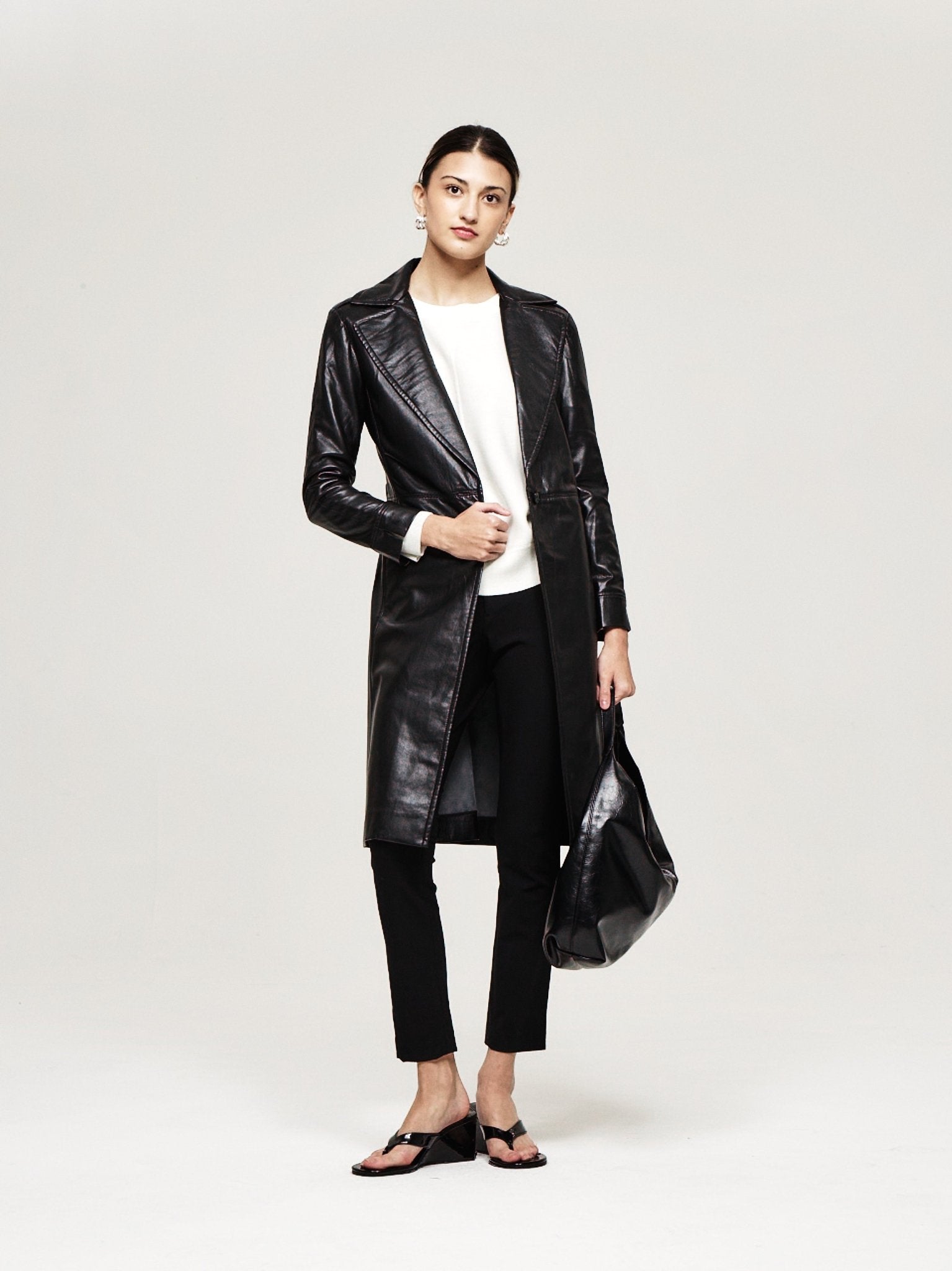 Vegan Leather Trench - The Reset