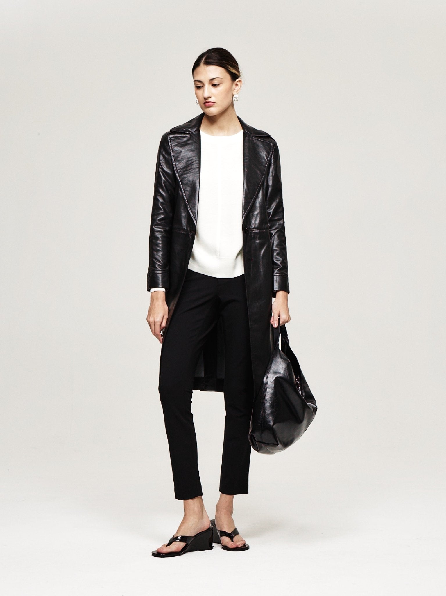 Vegan Leather Trench - The Reset