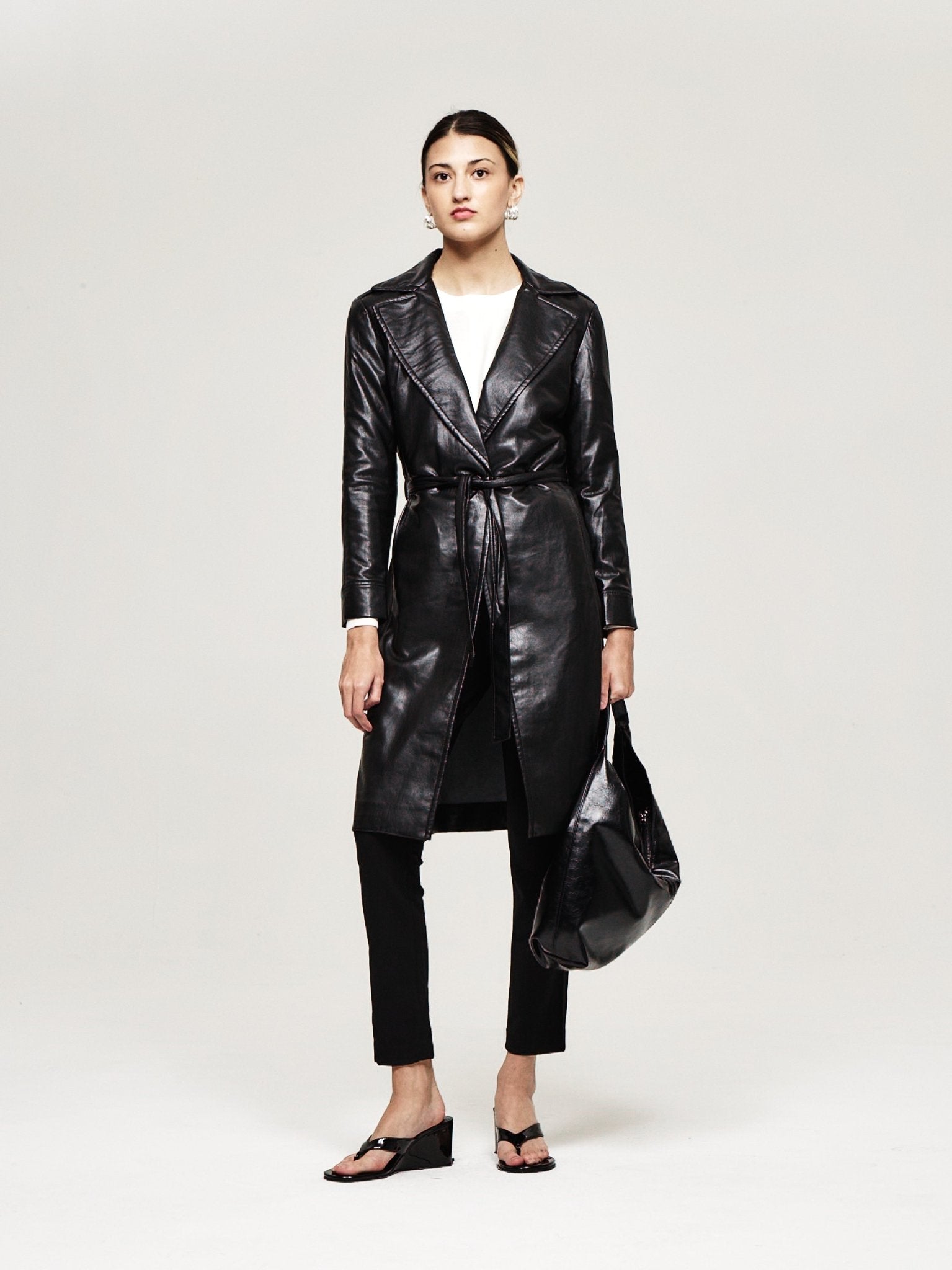 Vegan Leather Trench - The Reset