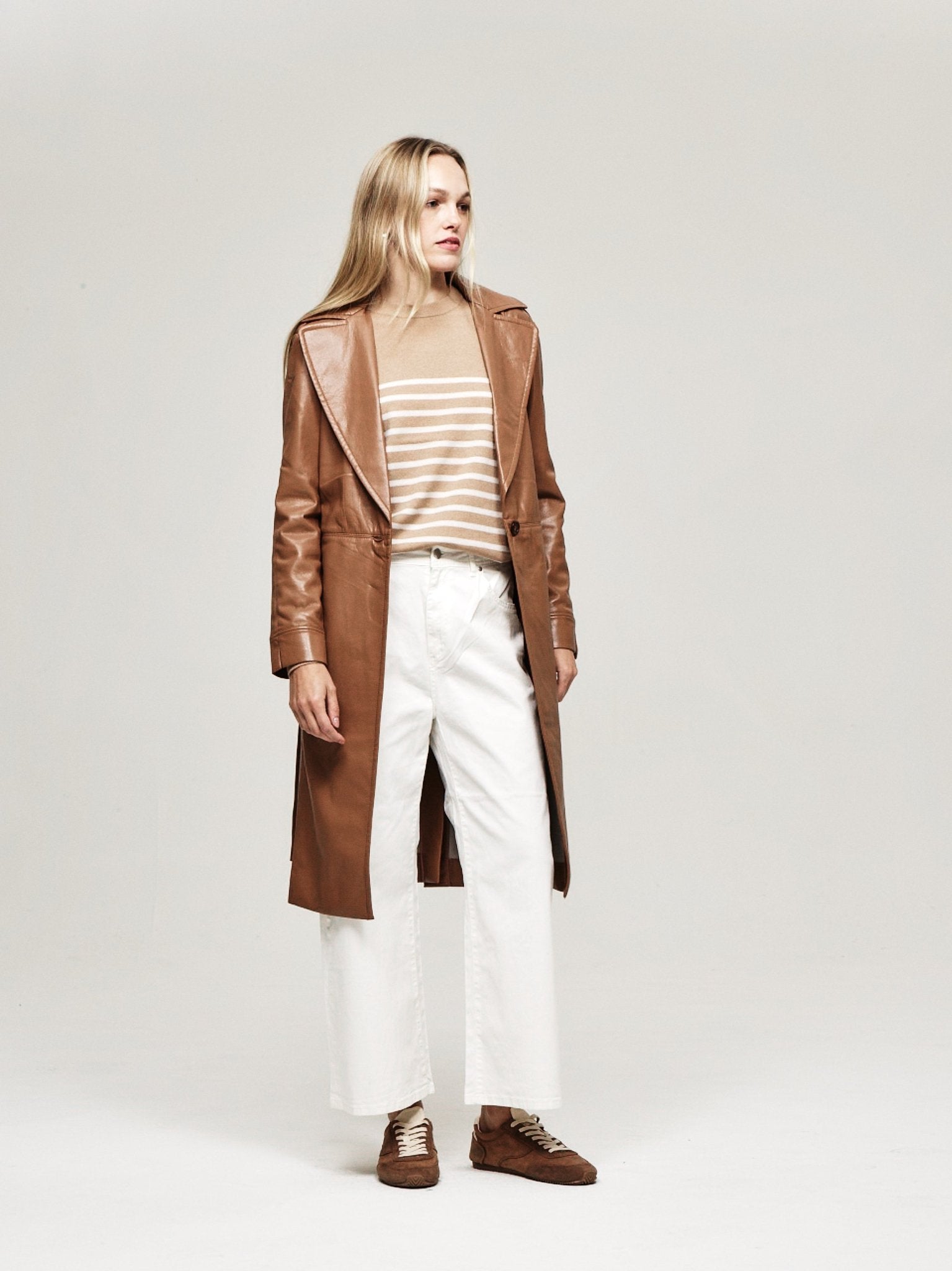 Vegan Leather Trench - The Reset